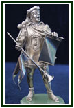 Серебрянная шахматная фигура Пешка