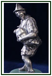 Серебрянная шахматная фигура Пешка