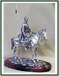 серебрянная скульптура Козак